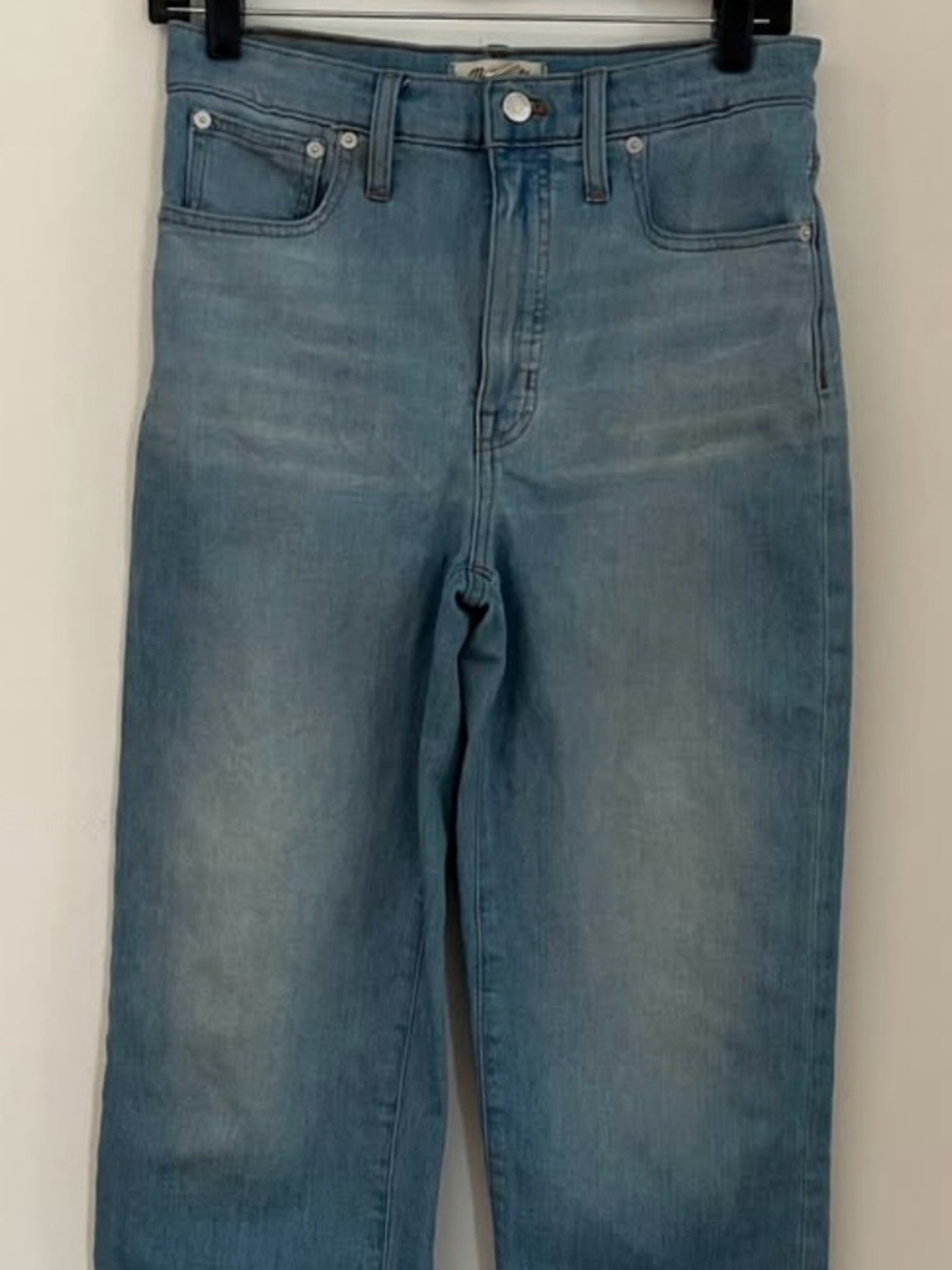 Madewell Women’s Slim Wide Leg Crop  Faded Blue Jeans Size 27